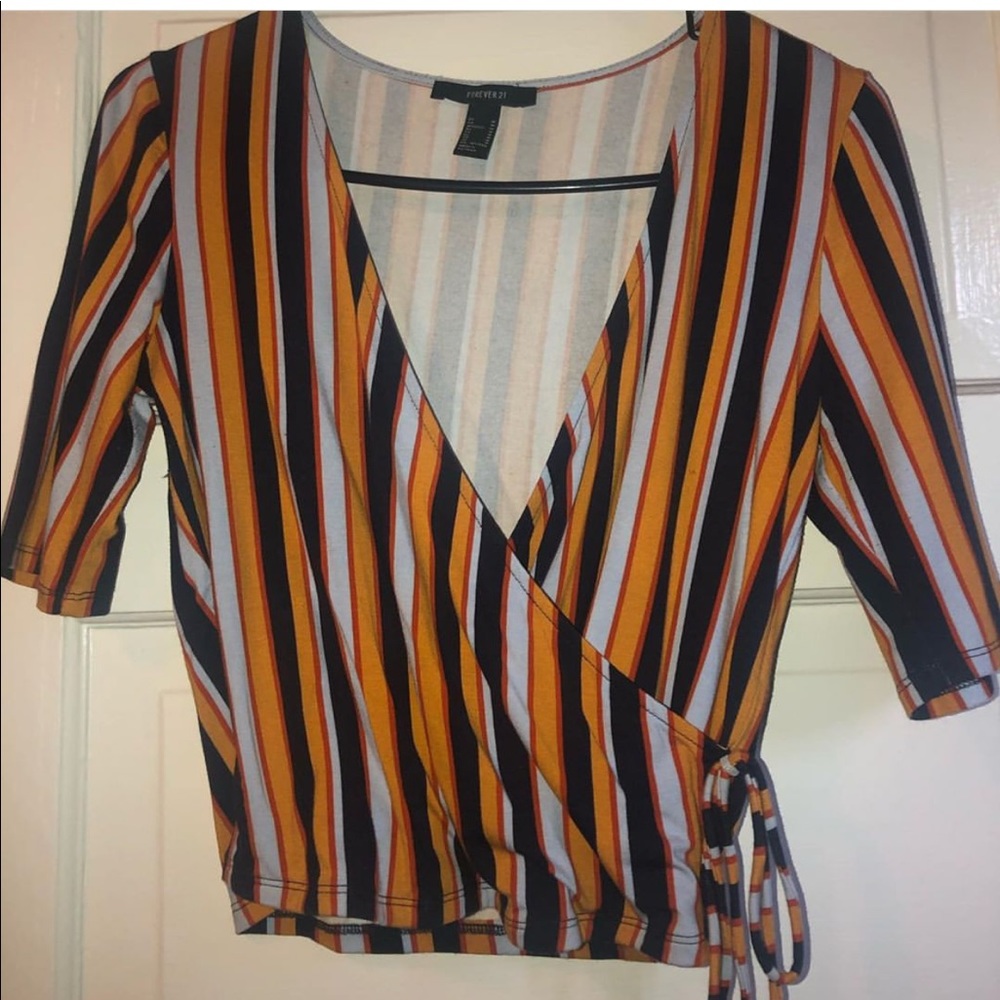 striped crop top